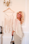 Load image into Gallery viewer, The Étoile Drape Poncho - Cream