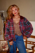 Load image into Gallery viewer, The Lorenze Quilted Jacket – Mulberry Plaid