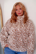 Load image into Gallery viewer, The Snowy Leopard Fleece Pullover