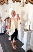 Load image into Gallery viewer, The Tuileries Chiffon Blouse – Crème