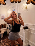 Load image into Gallery viewer, The Delphine Mini Skort — Paris Fog