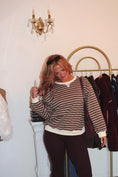 Load image into Gallery viewer, The St. Margaux Stripe Pullover