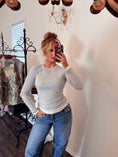 Load image into Gallery viewer, The Rue Contrast Top — Heather Grey