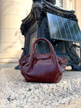 Load image into Gallery viewer, The Tribeca Woven Handbag — Burgundy