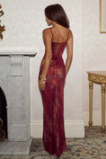 Load image into Gallery viewer, The Juliette Wine Blossom Dress