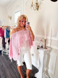 Load image into Gallery viewer, The Lustré Fringe Poncho – Rosé Petal