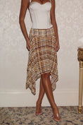 Load image into Gallery viewer, Asha Hankerchief Midi Skirt - Vinnie Brown