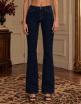 Load image into Gallery viewer, The Giselle Bootcut Jeans — Dark Indigo