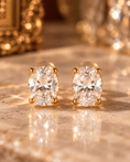 Load image into Gallery viewer, Émeraude Oval Studs