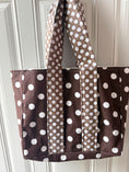 Load image into Gallery viewer, Espresso Dot Vintage Tote Set