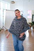 Load image into Gallery viewer, The Valmont Fur Poncho - Gray