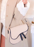 Load image into Gallery viewer, The Camille Raffia Saddle Bag