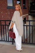 Load image into Gallery viewer, The Madeleine Poncho - Champagne Mist ✨
