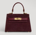 Load image into Gallery viewer, Janáe Mini Handbag — Bordeaux Suede
