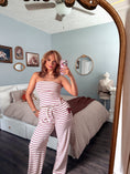 Load image into Gallery viewer, The Margaux Striped Set -Rosy Plum