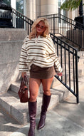 Load image into Gallery viewer, The Hudson Stripe Polo Sweater