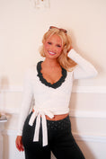 Load image into Gallery viewer, The Saint-Honoré Wrap Top – Blanche