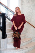 Load image into Gallery viewer, The Heirloom Drape Mohair Sweater – Bordeaux