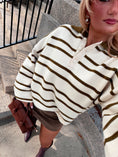 Load image into Gallery viewer, The Hudson Stripe Polo Sweater