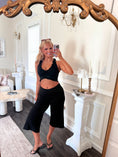 Load image into Gallery viewer, The Colette Ruffle Bra Top – Noir