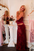 Load image into Gallery viewer, The Juliette Wine Blossom Dress
