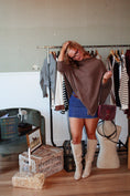 Load image into Gallery viewer, The Madeleine Poncho - Café Chestnut