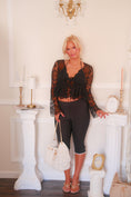 Load image into Gallery viewer, The Colette Lace Babydoll Blouse – Noir