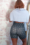 Load image into Gallery viewer, Midnight Blossoms Biker Shorts