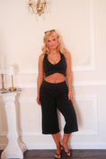Load image into Gallery viewer, The Colette Ruffle Bra Top – Noir