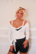 Load image into Gallery viewer, The Saint-Honoré Wrap Top – Blanche