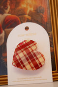 Load image into Gallery viewer, The Holiday Tartan Heart Clip