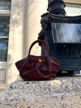Load image into Gallery viewer, The Tribeca Woven Handbag — Burgundy