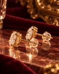 Load image into Gallery viewer, Émeraude Oval Studs