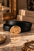Load image into Gallery viewer, The Céline Sculpted Belt — Noir