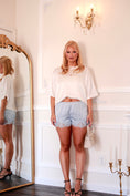 Load image into Gallery viewer, The Opéra Satin Shorts - Bleu de Soie