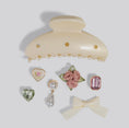 Load image into Gallery viewer, KitschPop Curved Claw Clip 7 Piece Set - Vintage