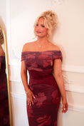 Load image into Gallery viewer, The Merlot Hibiscus Dress