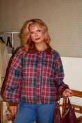 Load image into Gallery viewer, The Lorenze Quilted Jacket – Mulberry Plaid