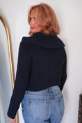 Load image into Gallery viewer, The Midnight Ridge Collar Knit