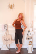 Load image into Gallery viewer, The Colette Lace Trim Tank – Cocoa