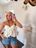 Load image into Gallery viewer, The Château Lace Peplum Cami