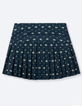 Load image into Gallery viewer, Midnight Blossoms Pleated Skort