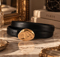 Load image into Gallery viewer, The Céline Sculpted Belt — Noir