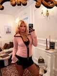 Load image into Gallery viewer, Claudette Contrast Knit — Rose Antique