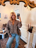 Load image into Gallery viewer, Marlowe Plaid Shirt — Mocha