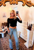 Load image into Gallery viewer, Camille Boat Neck Top — Noir