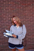 Load image into Gallery viewer, The Oxford Rugby Polo - Tan/Navy
