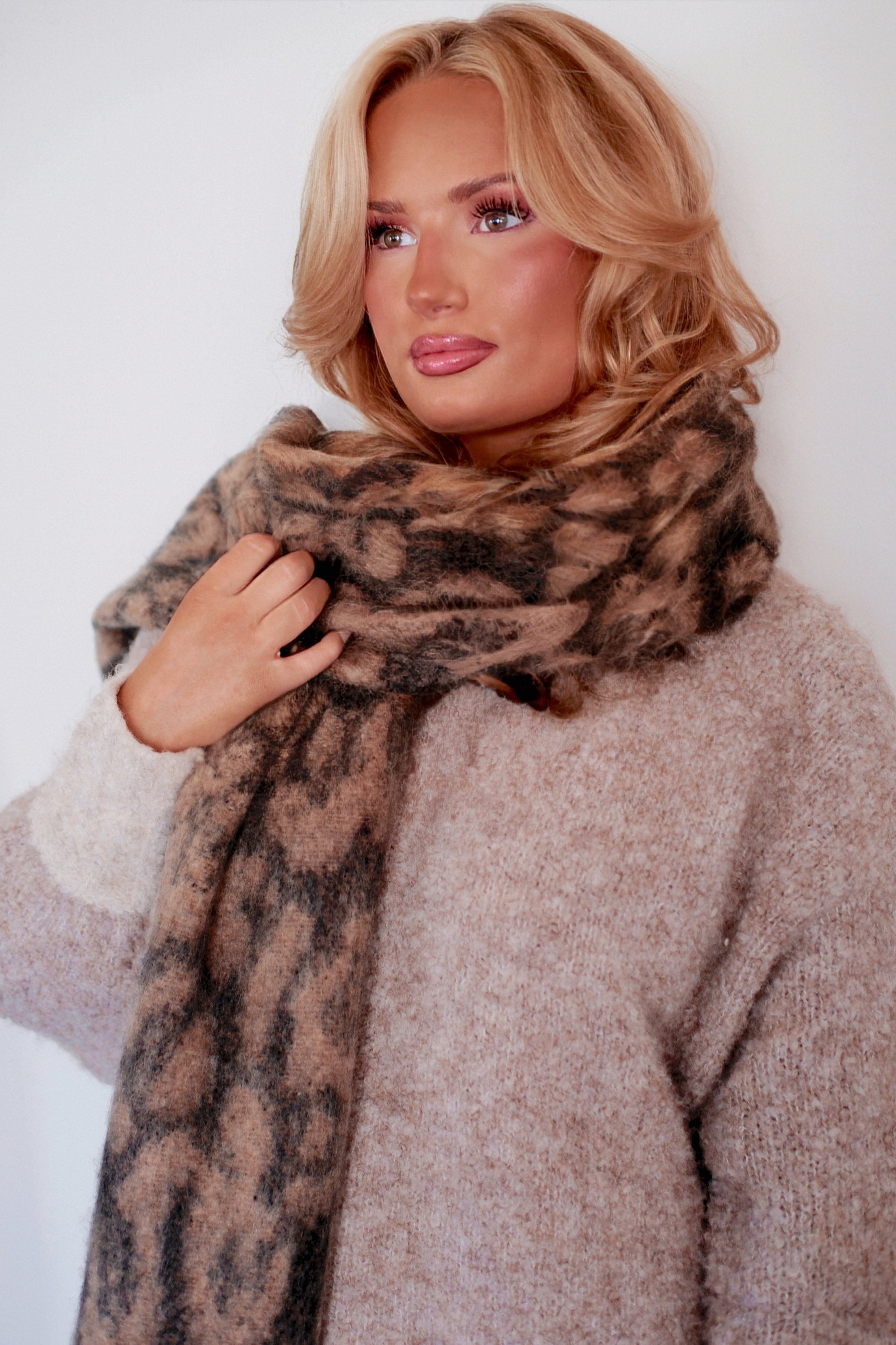 The Alpine Leopard Scarf PREORDER 12.9