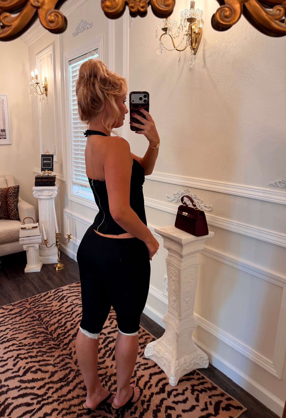 Lola Lace Capris — Noir