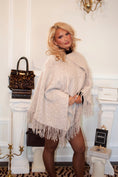 Load image into Gallery viewer, Lennon Fringe Poncho — Oatmeal
